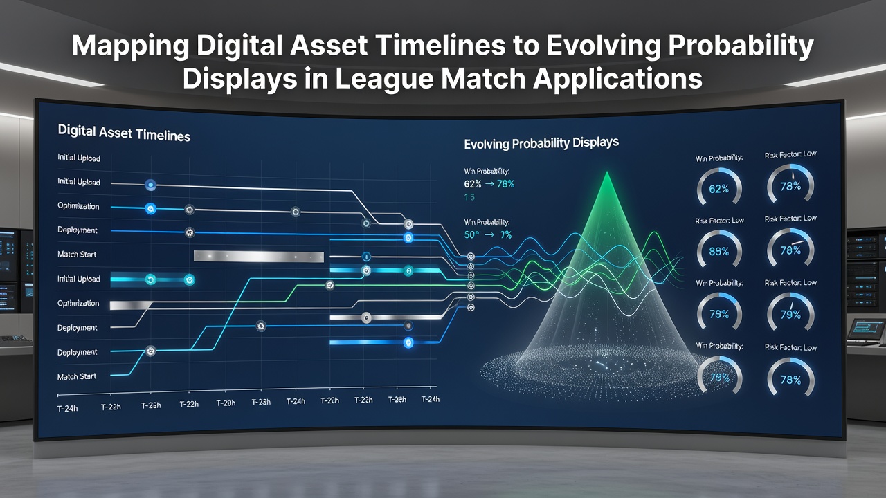 Chart illustrating the synchronization between blockchain confirmation stages and dynamic probability percentage shifts in mobile league applications
