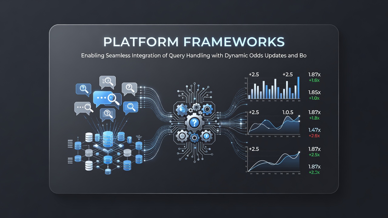 Backend architecture diagram illustrating query handling connected to odds engines and bonus activation modules in mobile betting platforms