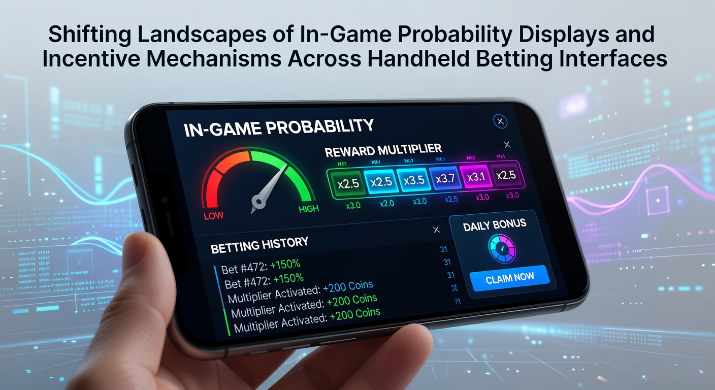 Mobile betting interface showing dynamic probability displays and incentive pop-ups on a smartphone screen