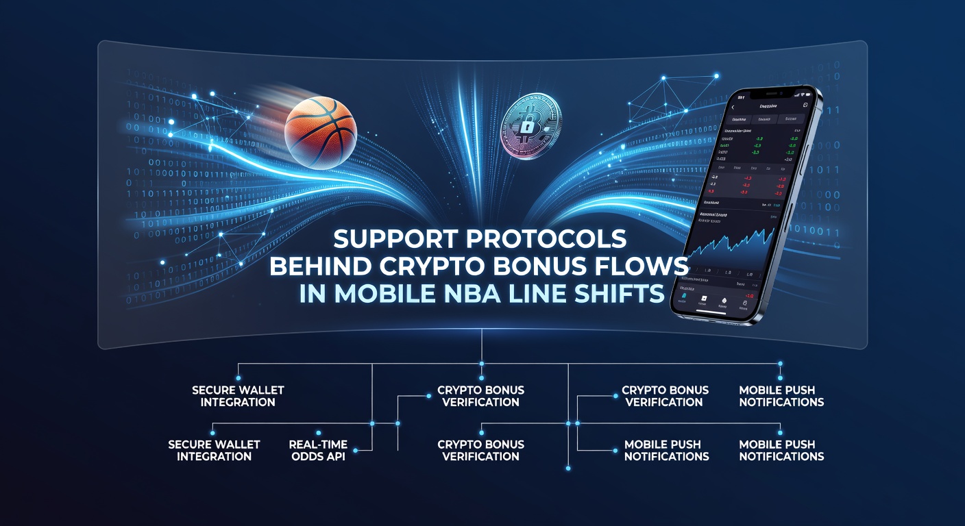 Mobile NBA betting interface showing crypto bonus activation during live line adjustments