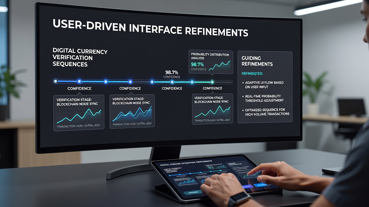 Close-up of mobile screen illustrating updated probability metrics alongside crypto confirmation steps in an active wagering session